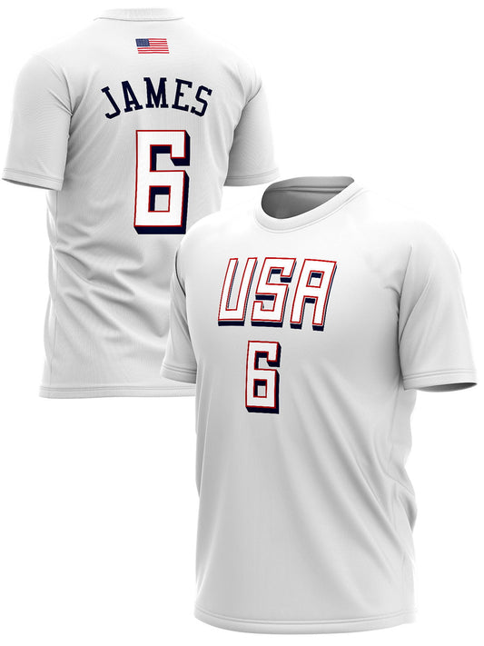Košarkaška Reprezentacija SAD JAMES Majice KR-SAD-MJ006 - FANS STORE -